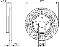

Тормозной диск, 0986479767