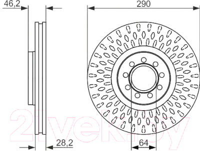 

Тормозной диск Bosch, 0986479718