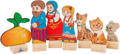 Набор фигурок для кукольного театра Краснокамская игрушка Репка / Н-19