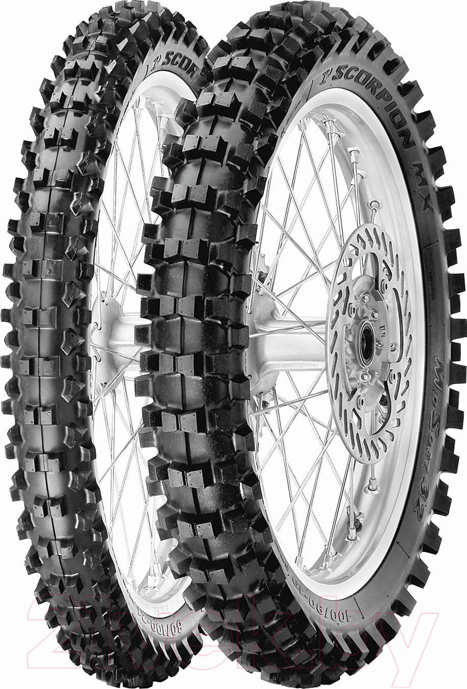 Мотошина передняя Pirelli Scorpion MX32 Mid Soft 90/100R21 57M TT MST