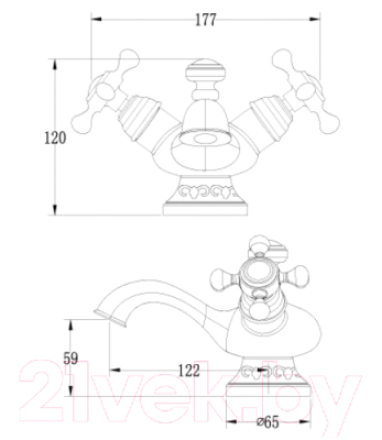 Смеситель LEMARK Jasmine LM6646B