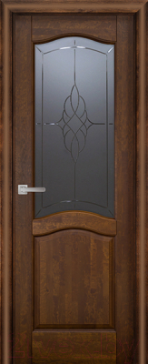 Дверь межкомнатная Vi Lario ДО Лео 60x200 (античный орех)
