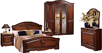 Комплект мебели для спальни ФорестДекоГрупп Валерия-4 (орех) - 
