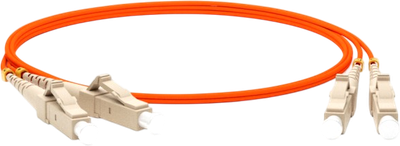 Кабель Lanmaster TWT-2LC-2LC/OM2-1.0 (1м, оранжевый) - 
