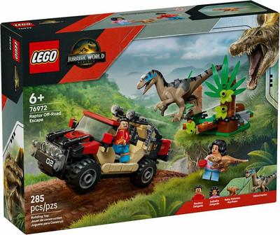 Конструктор Lego Jurassic World Побег Раптора по бездорожью 76972 - 