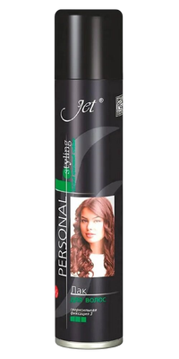 Лак для укладки волос Jet Hair Блеск и Фиксация