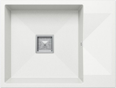 Мойка кухонная Polygran Blade 660 (белый хлопок) - 