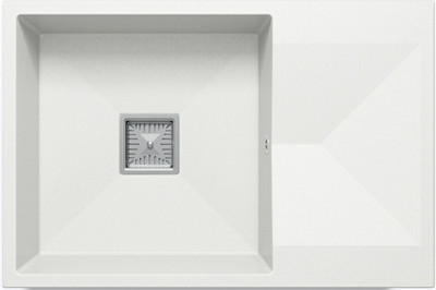 Мойка кухонная Polygran Blade 760 (белый хлопок) - 