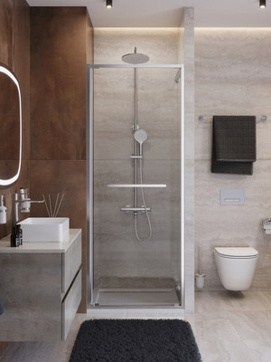 

Душевая дверь, LUX-B-FS-1-80-C-CR