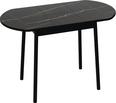 Обеденный стол ВВР Кэлли 2 раздвижной (черный тунис/черный ) - 