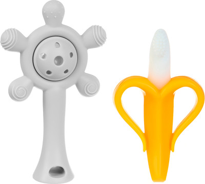 

Набор прорезывателей для зубов, Банан и погремушка / 10881364