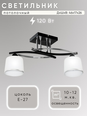 

Потолочный светильник, НПБ 02-2х60-101 / C1330/2