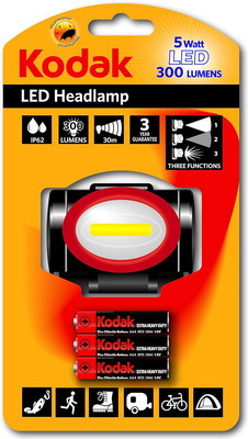 Фонарь Kodak LED Нeadlamp 5W/300lm +3AAA / 30413870 - 