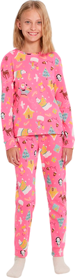 Пижама детская Mark Formelle 567743 (р.104-56, персонажи на розовом) - 
