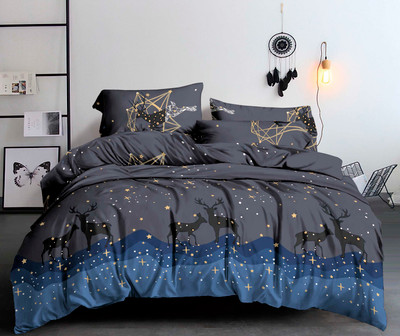 

Комплект постельного белья, № NN 3646-7 звездный олень 2сп с европростыней