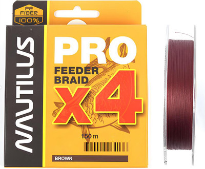 

Леска плетеная, Pro Feeder Braid Brown d-0.10 4.1кг 9lb / 06-24259512