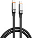 Зарядный кабель Atomic Crazy USB-C-USB-C PD 60W / 30.413 (1.5м, черный) -