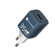 Адаптер питания сетевой Atomic Crystal G351 GAN 35W USB A+C / 10.191 (синий) -