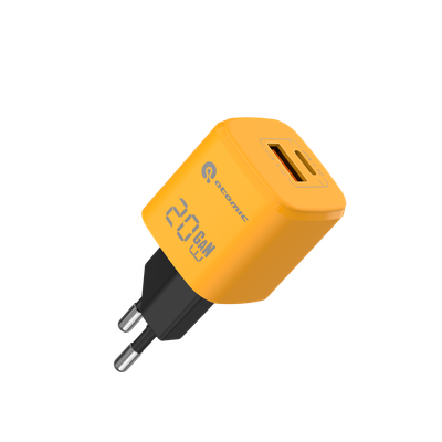 

Зарядное устройство сетевое, UniQ G201 GAN 20W USB A+C с кабелем USB С-С / 10.183