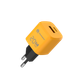 Зарядное устройство сетевое Atomic UniQ G201 GAN 20W USB A+C с кабелем USB С-С / 10.183 (желтый) -