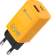 Зарядное устройство сетевое Atomic UniQ G651 GAN 65W USB A+C с кабелем USB С-С / 10.188 (желтый) - 