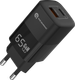 Адаптер питания сетевой Atomic UniQ G651 GAN 65W USB A+C / 10.189 (черный) - 