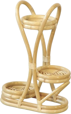 Стойка для цветов Мир Ротанга Напольная 15/23 (белый) - 