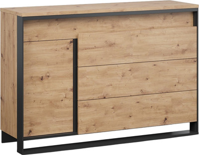 Тумба Империал Тринити 1д3ящ  (дуб онтарио/черный) - 