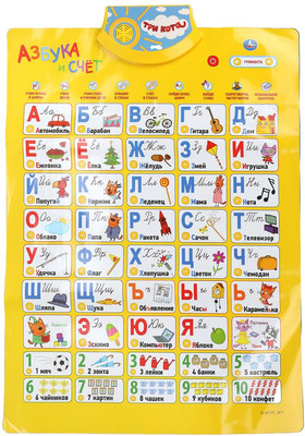 

Развивающий плакат, Три Кота / HX0251-R25