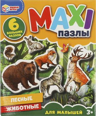 

Развивающая игра, Maxi Лесные животные / 4660254410855