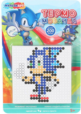 Развивающая игра MultiArt Термомозаика Соник / IB400-120521 - 