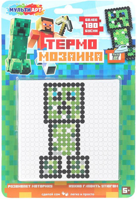 Развивающая игра MultiArt Термомозаика Мир пикселей / IB400-120525 - 