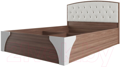 Каркас кровати SV-мебель Спальня Лагуна 7 160x200 со стразами (ясень шимо темный/жемчуг)