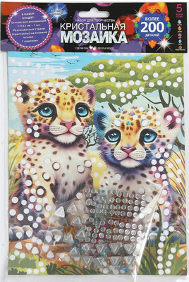 

Набор алмазной вышивки, Кристальная мозаика Леопарды / CRYST-114752