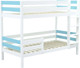 Двухъярусная кровать детская Савушка Савушка-01 90x200 (голубой) - 