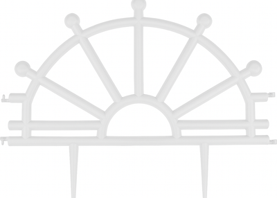 Изгородь декоративная Дэвэри Штурвал (2.9м, белый) - 