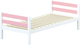 Односпальная кровать детская Савушка Савушка-01 90x200 (розовый) - 