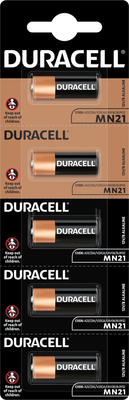 Комплект батареек Duracell A23 MN21 Alkaline 12V (5шт) - 
