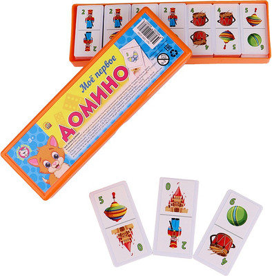 

Развивающая игра, Мое первое домино / ИН-0280