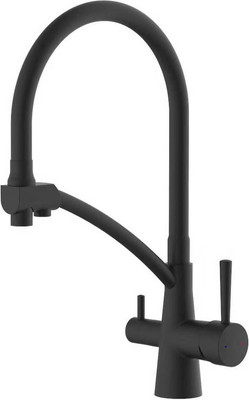 Смеситель AV Engineering AVLUX4-A49BL (черный) - 