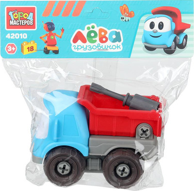 

Игрушка-конструктор, С отверткой Грузовичок Лева / 42010-YF