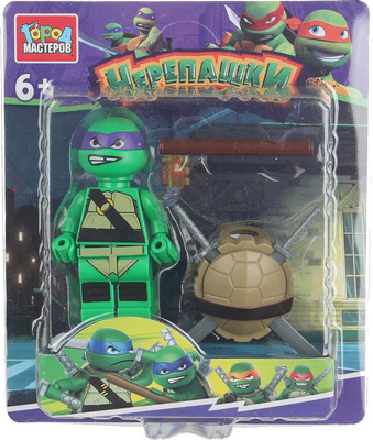 

Элемент конструктора, Фигурка черепашки с аксессуарами / 18234-XU
