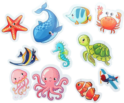 Набор стикеров для ванной Капитошка SWL-SEA - 