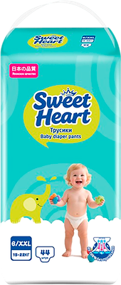 Подгузники-трусики детские Sweet Heart 15-22кг (XXL, 44шт) - 