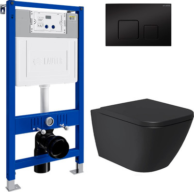 

Унитаз подвесной с инсталляцией, Nuremberg 21811B + 21901002