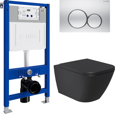 

Унитаз подвесной с инсталляцией, Nuremberg 21811B + 21901002