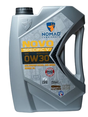 Моторное масло NOMAD Novo Specific V 0W-30 / 35776 (4л) - 