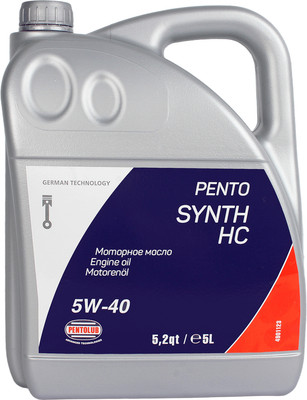 Моторное масло Pentolub Pentosynth HC 5W40 / 36545 (5л) - 