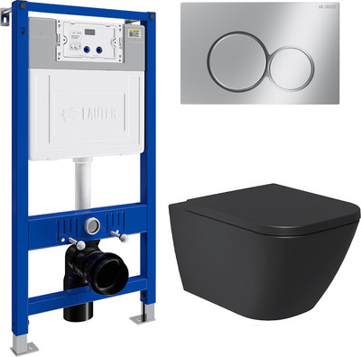 

Унитаз подвесной с инсталляцией, Nuremberg 21811B + 21901001