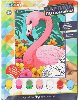 

Картина по номерам, Фламинго / CANV17X23-122128